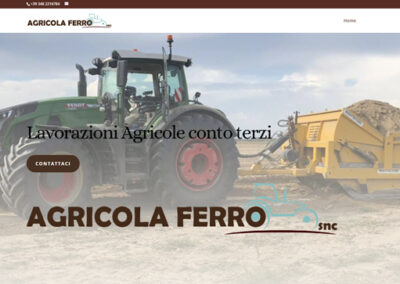 Agricola Ferro LandingPage