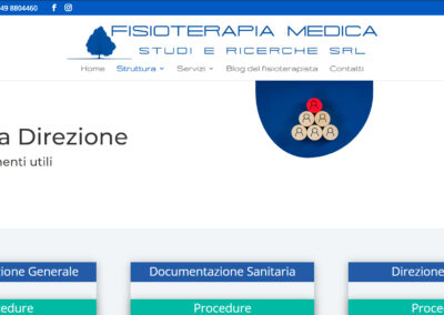 Area Riservata Fisioterapia