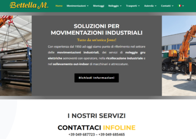 Restyling sito web Bettella Cav. Marino srl